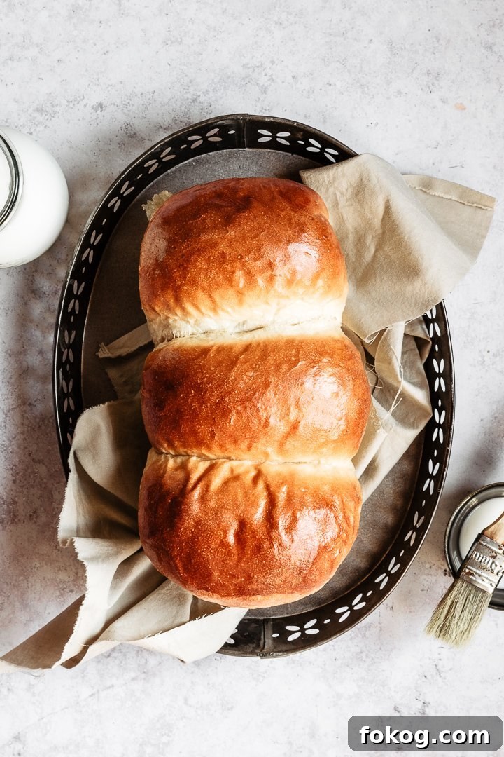 Hokkaido milk bread loaf