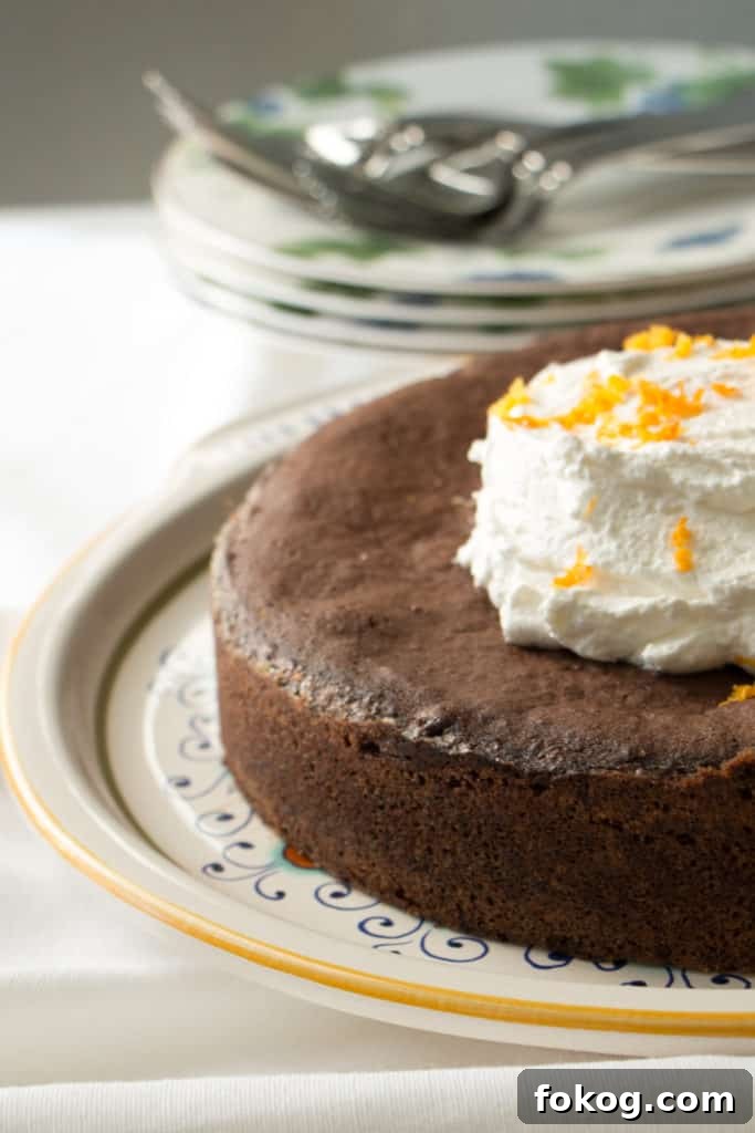 Torta Gianduia with whipped cream