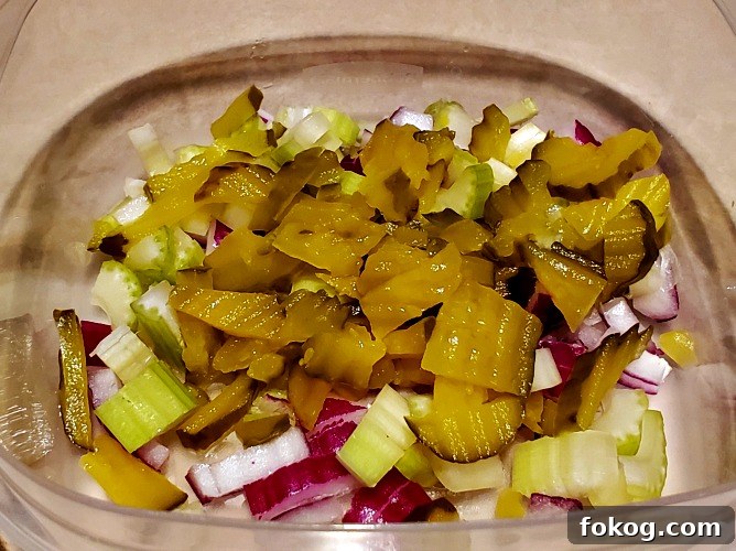 Ingredients For Smoked Chicken Salad in container