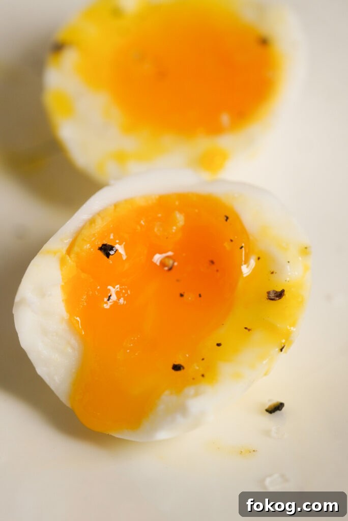 How to Make Soft-Boiled Eggs in an Air Fryer 11 air fryer soft boiled egg with a runny yolk