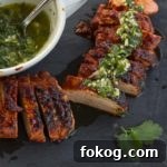 Grilled Sweet Chipotle Pork Tenderloin with Cilantro Lime Chimichurri | savorwithjennifer.com