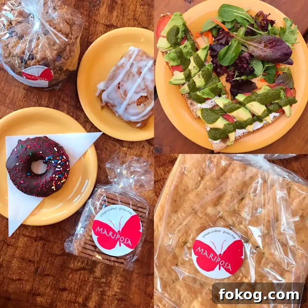 Assorted baked goods at Mariposa Baking Company