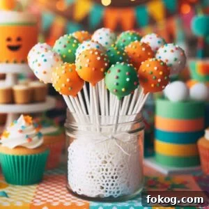 Tricolor Cake Pops