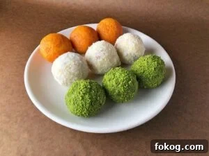 Tricolor Coconut Ladoo