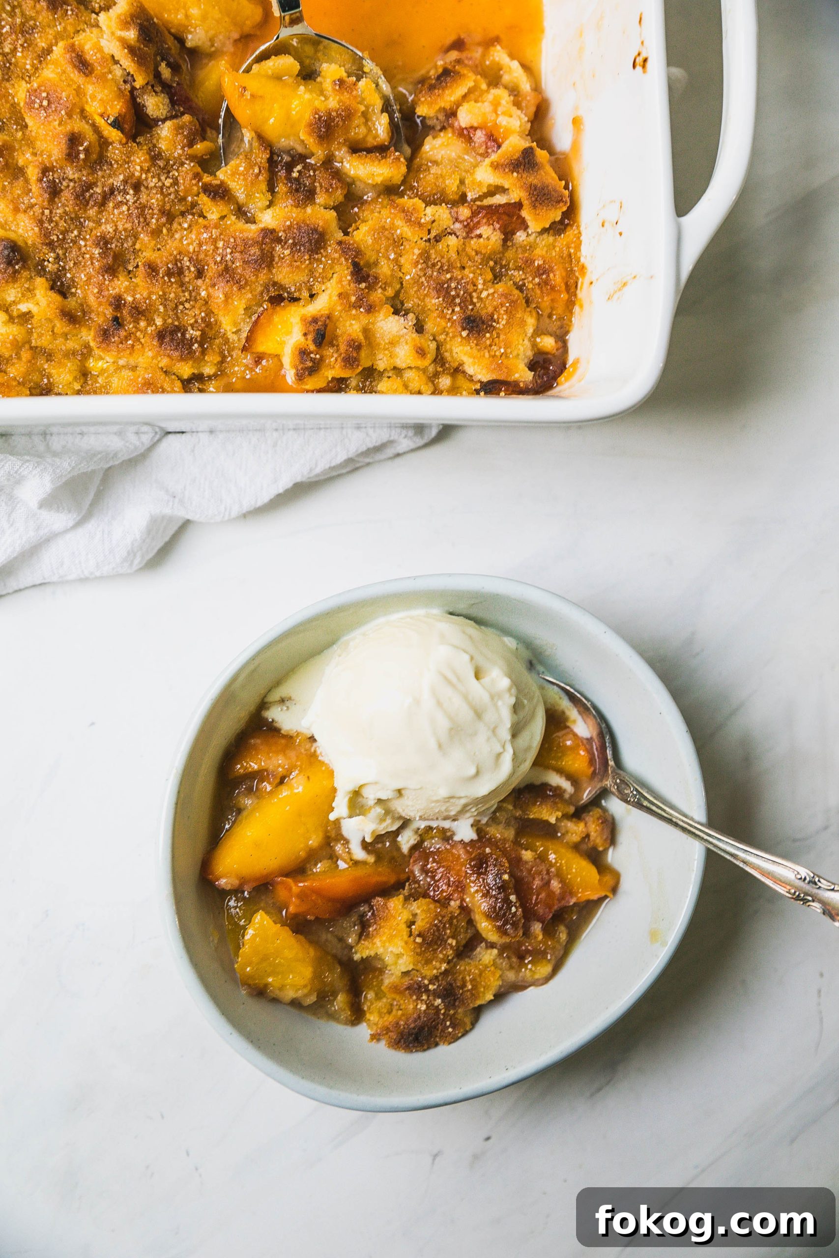 Sunday Brunch Series 4: New Recipes and Stories 9 Peach Cobbler-9