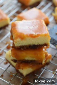 Cream Cheese Cookie bars stacked.
