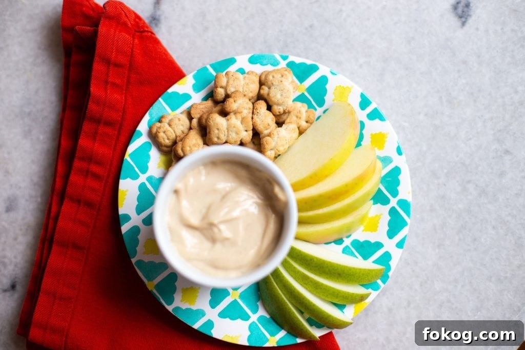 Quick No-Cook Summer Snacks to Beat the Heat 6 Peanut Butter Vanilla Yogurt Dip
