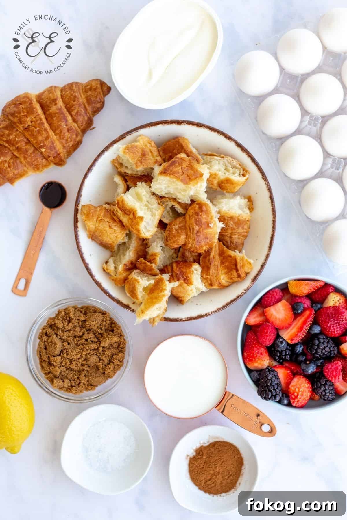 Croissant Breakfast Bake