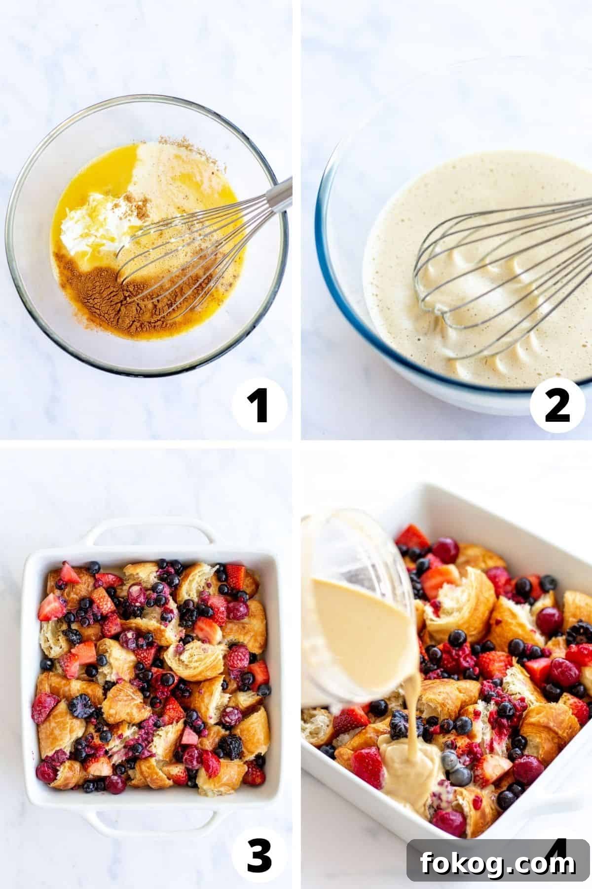 Berry Croissant Breakfast Bake